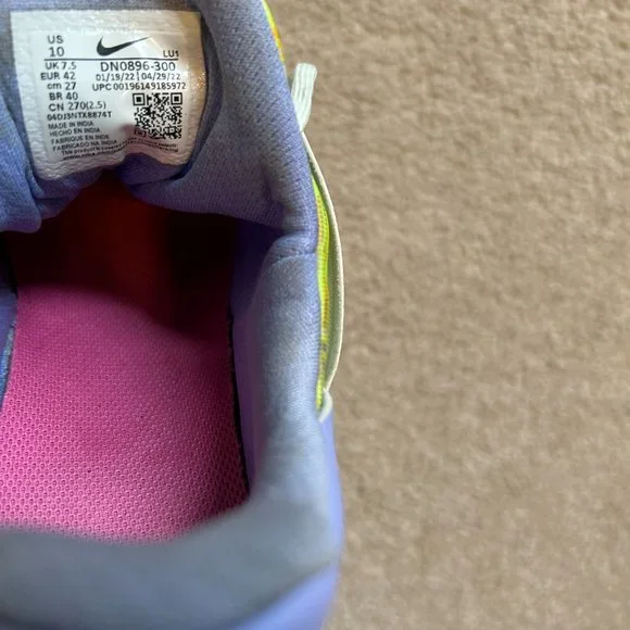 Nike Airmax Bella TR5 Women's running shoes Size 10 Green Purple DN0896-300 - Picture 10 of 10